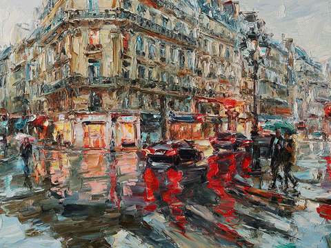 Rain Day in Paris