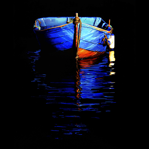 Moonlit Old Boat